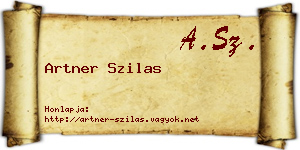 Artner Szilas névjegykártya